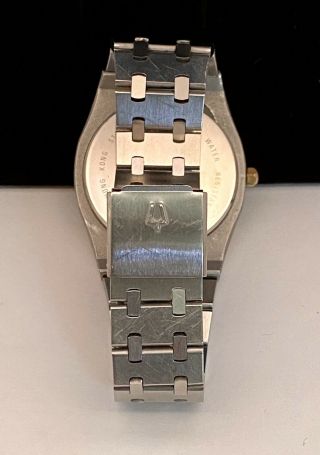 Bulova Royal Oak Quartz Vintage Watch Rare Two Tone 4