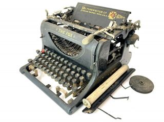 1911 Fox No.  24 Typewriter Or Restoration Antique Vtg