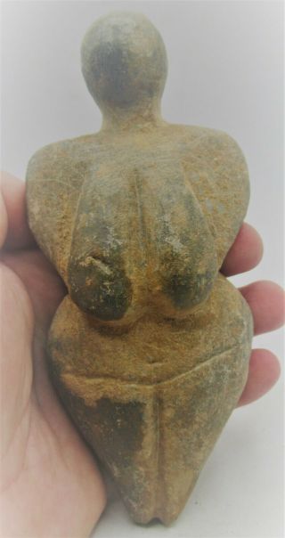 Extremely Rare Ancient Near Eastern Stone Figurine Mother Goddess Idol