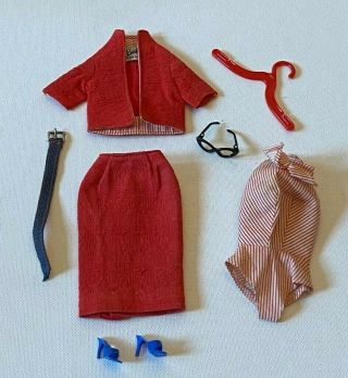 Vintage 1960 Mattel Barbie Doll 981 Busy Gal Outfit