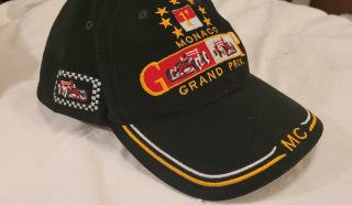 Vintage Monaco Grand Prix Racing Logo Back Hat Baseball Cap