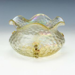 Antique Pallme - Konig Or Kralik Iridescent Glass Vase - Art Nouveau