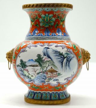 A Very/Fine/Beautiful Chinese Pecking Enamel Vases - 19th C. 2