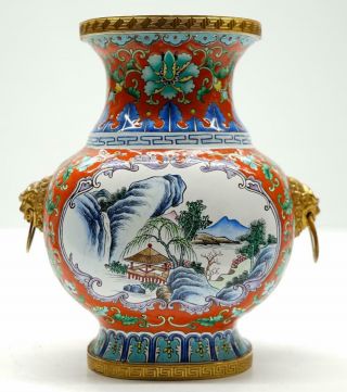 A Very/Fine/Beautiful Chinese Pecking Enamel Vases - 19th C. 3