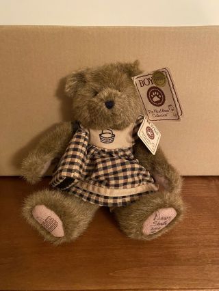 Boyds Bear Vintage Stuffed Longaberger Bear With Outfit