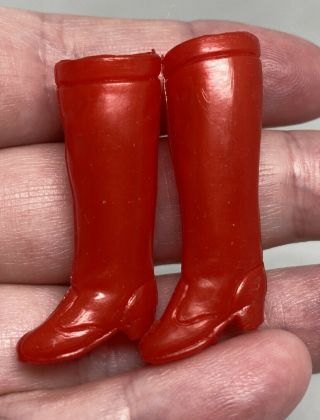 Euc Vintage Topper Dawn Doll And Family Red Boots