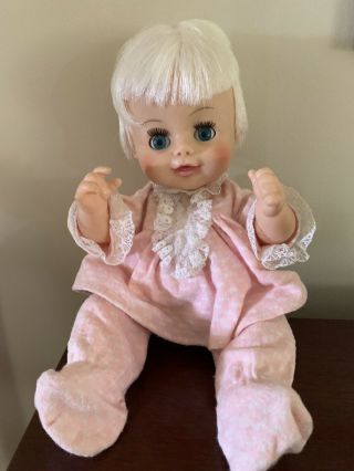 Vintage 1960’s Horsman Lullaby Musical Doll 12”