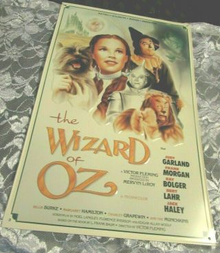 The Wizard Of Oz Movie Poster Classic 1939 Metal Advertising Sign In 16 X 10