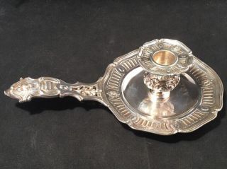 Rare French 19th Century Tiffany Sterling Silver Chamberstick / Candlestick