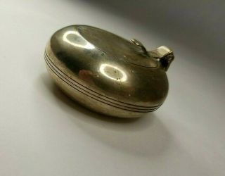 Vintage Pocket Or Purse Deco Ashtray Silver Plated