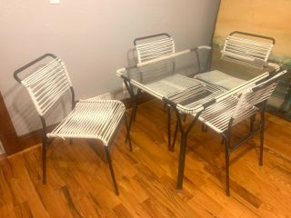 Vintage Mid Century Modern Ames Aire Patio Dining Set