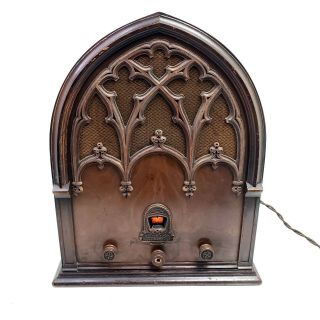Vintage Echophone Tube Radio Gothic Cathedral Model S - 5 1930 