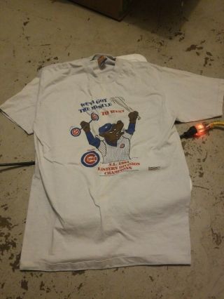 Vintage 1984 Chicago Cubs T Shirt 80’s Mlb Eastern Champion Xl
