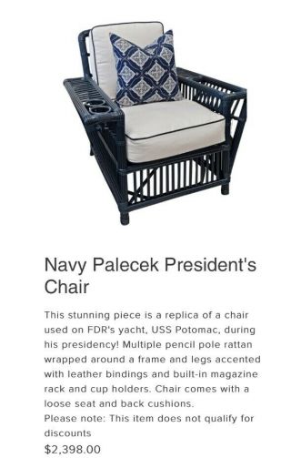 Vintage Palecek Rattan Chairs MCM Set 6