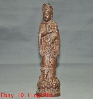 Chinese Ancient Old Wood Hand - Carved Kwan - Yin Guanyin Kwan - Yin Guanyin Statue