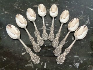8 Old M,  H Reed&barton Francis I 7 1/4 " Oval Soup Spoon Sterling Silver Flatware