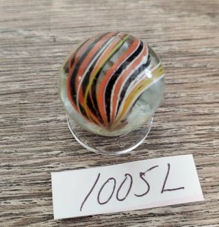 Just Over 3/4 " Inch Antique German Handmade Ribbon Core Marble