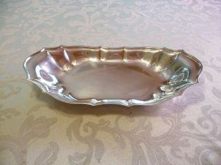 Vintage International Silver Plate Bread Tray Platter " Chippendale " 6319