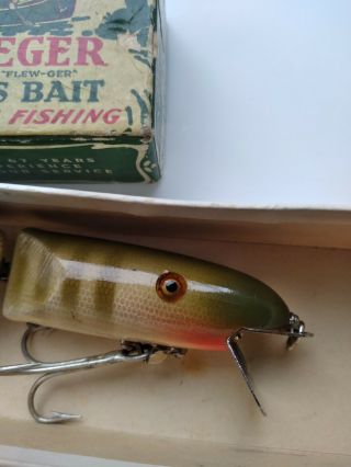 Pflueger Palomine old fishing lure glass eyes jointed pike 2