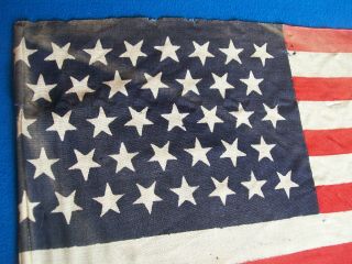 ANTIQUE US AMERICAN FLAG 38 STARS 1877 COLORADO DANCING STARS 18 