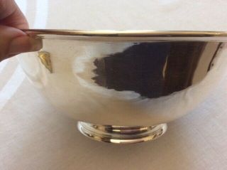 Antique Arthur Stone Sterling Silver Hand Hammered Footed Bowl1909 - 1919; Signed