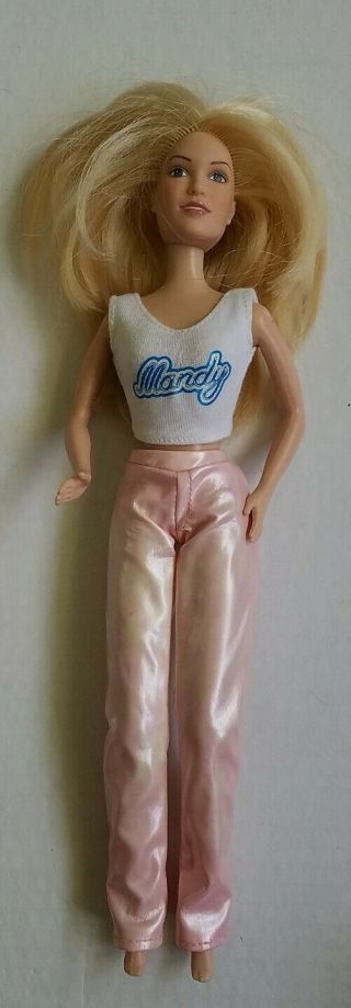 Mandy Moore Doll 2000 Pink Pants White Shirt Barbie Type Vtg
