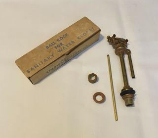 Vintage Coldwater Brass Co.  Ballcock Toilet Valve No.  22 Copper Nylon Seat