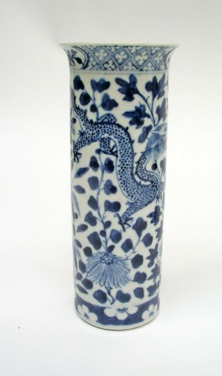 6 VARIOUS CHINESE BLUE & WHITE EXPORT PORCELAIN VASES 18th/19th century.  a/f. 5