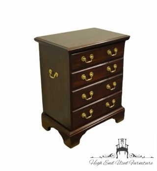 Cresent Furniture Solid Cherry Traditional Style 25 " Four Drawer Nightstand C.
