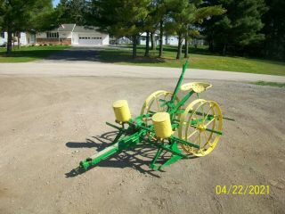 John Deere 2 Row Corn Planter Antique Tractor Horse Farmall Allis A B
