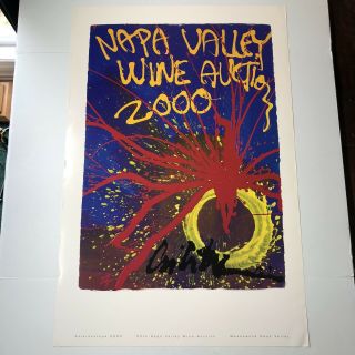 Kaleidoscope 2000 Dale Chihuly Napa Valley Wine Poster 36 " X24 "