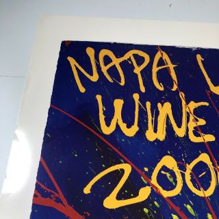 KALEIDOSCOPE 2000 DALE CHIHULY NAPA VALLEY WINE POSTER 36 