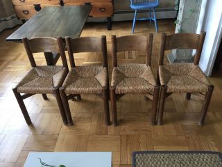 Modernist Charlotte Perriand Courchevel Chairs/set Of 4