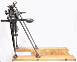 Antique Millers Falls Barn Beam Timber Framing Drill Press Auger Boring Machine