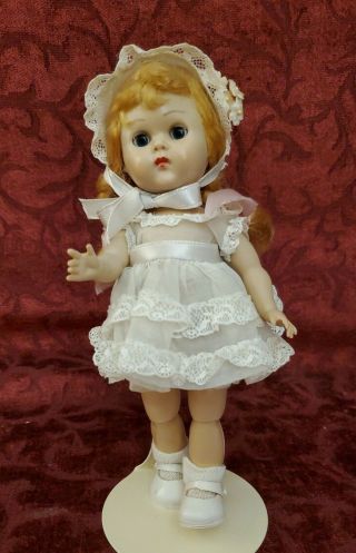 Vintage 1950s Vogue Ginny Walker Doll Bendable Kneee Tagged Dress 7 1/2 " Cute