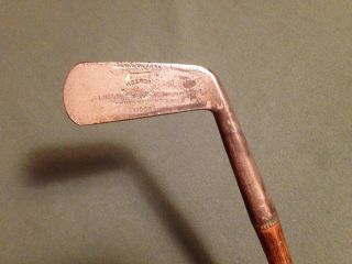 Antique G.  S.  Sprague Co.  Special Boston Hickory Putter Hand Forged Scotland