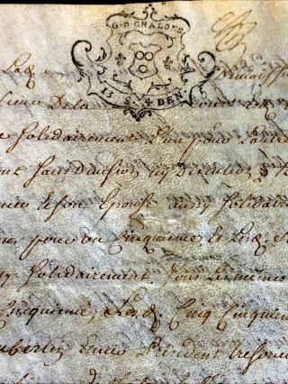 Antique Parchment 1738 4 Pages