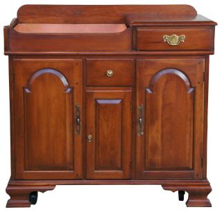 Pennsylvania House Traditional Cherry Country Dry Sink Bar Cabinet Copper Insert