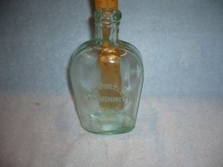 Antique M.  Mcphelemy,  Danbury Conn,  Banded Flask Bottle