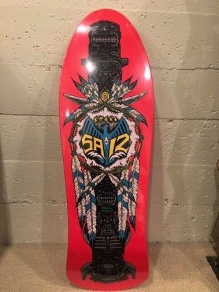 Vintage Nos Powell Peralta Steve Saiz Skateboard Deck Sean Cliver Art (mini?)