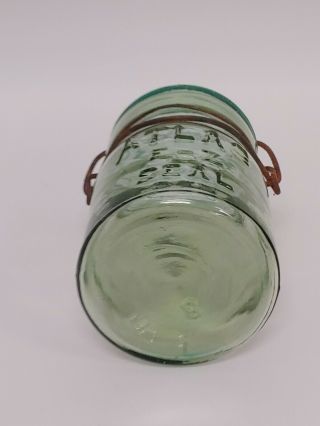 VTG Antique Mason Jar - ATLAS E - Z 1 Pint Apple Green N.  E.  Estate Find 3