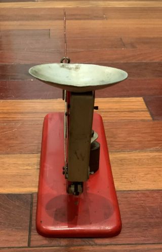 Brower Mfg.  Co.  JIFFY WAY,  Quincy,  IL,  Rustic Vintage Tin Poultry Egg Scale 3