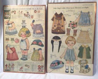 Dolly Dingle Friend Gracie Paper Doll Uncut Plates 1923 1924 Pictorial Review