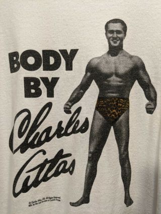 Vintage Body By Charles Atlas Large Charles Atlas Bodybuilding Shirt 3