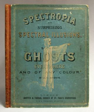 Antique 1865 Spectropia Spectral Ghosts Occult Optical Illusions Hand Colored