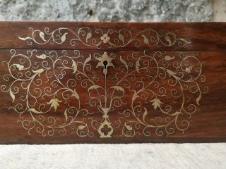 An Antique Brass Inlaid Anglo Indian Chiniot Box 5