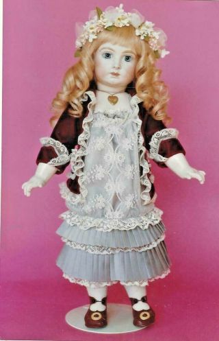 16.  5&18.  5&20 " Antique French Bru - German Doll@1880 Low - Waist Dress Jacket Pattern