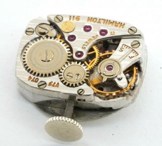 Hamilton antique Platinum 1.  54CTW VS1/F diamond mechanical ladies watch 6