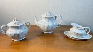 Antique 3 Piece Tea Serving Set From Johnson Brothers,  England - Exceptional