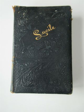 Antique Lucile By Owen Meredith Leather Book C1900 Romance Drama Play Rare Old
